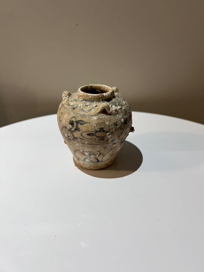 Vietnamese Blue & White Jar, late 15th early 16th Century-  from Sunken Vietnamese Trading Ship