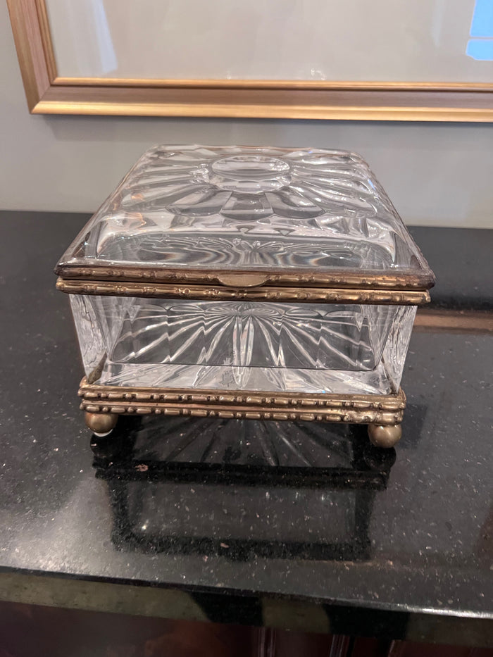Castilian Imports Poland-  Crystal Hinged Square Box