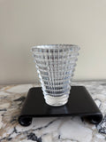 Baccarat Crystal Eye Oval Vase, Small 5.5"