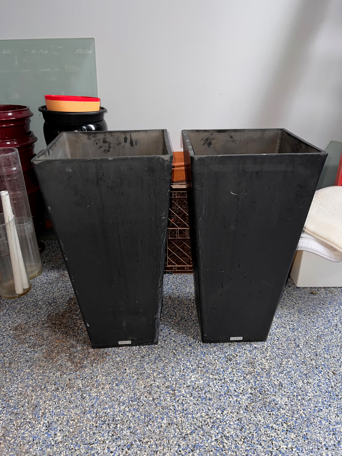 Pair of Veradek Indoor/Outdoor Resin Planters