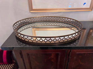 Arteriors Home Asher Oval Mirrored Tray