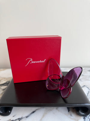 Baccarat Crystal Lucky Butterfly, Peony (*with original box)