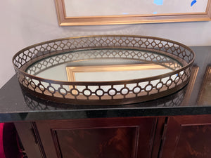 Arteriors Home Asher Oval Mirrored Tray