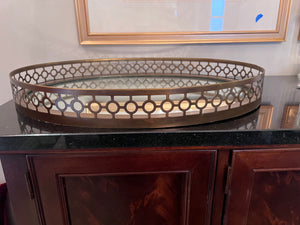 Arteriors Home Asher Oval Mirrored Tray