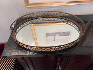 Arteriors Home Asher Oval Mirrored Tray
