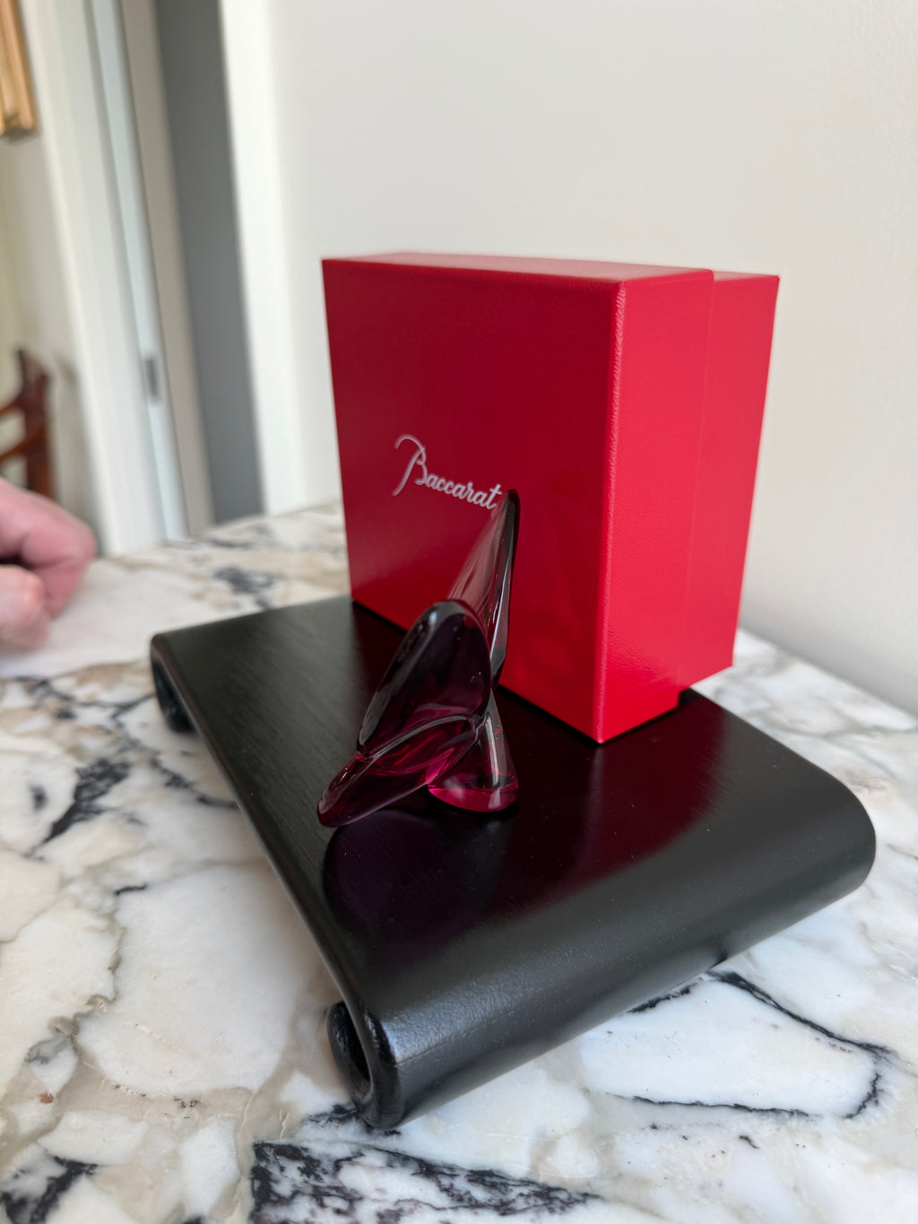 Baccarat Crystal Lucky Butterfly, Peony (*with original box)