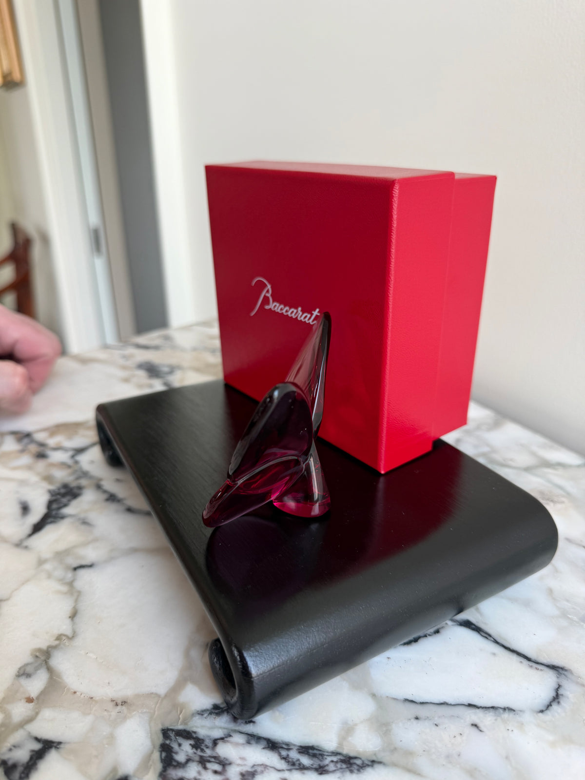 Baccarat Crystal Lucky Butterfly, Peony (*with original box)