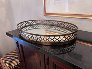 Arteriors Home Asher Oval Mirrored Tray