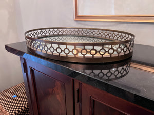 Arteriors Home Asher Oval Mirrored Tray