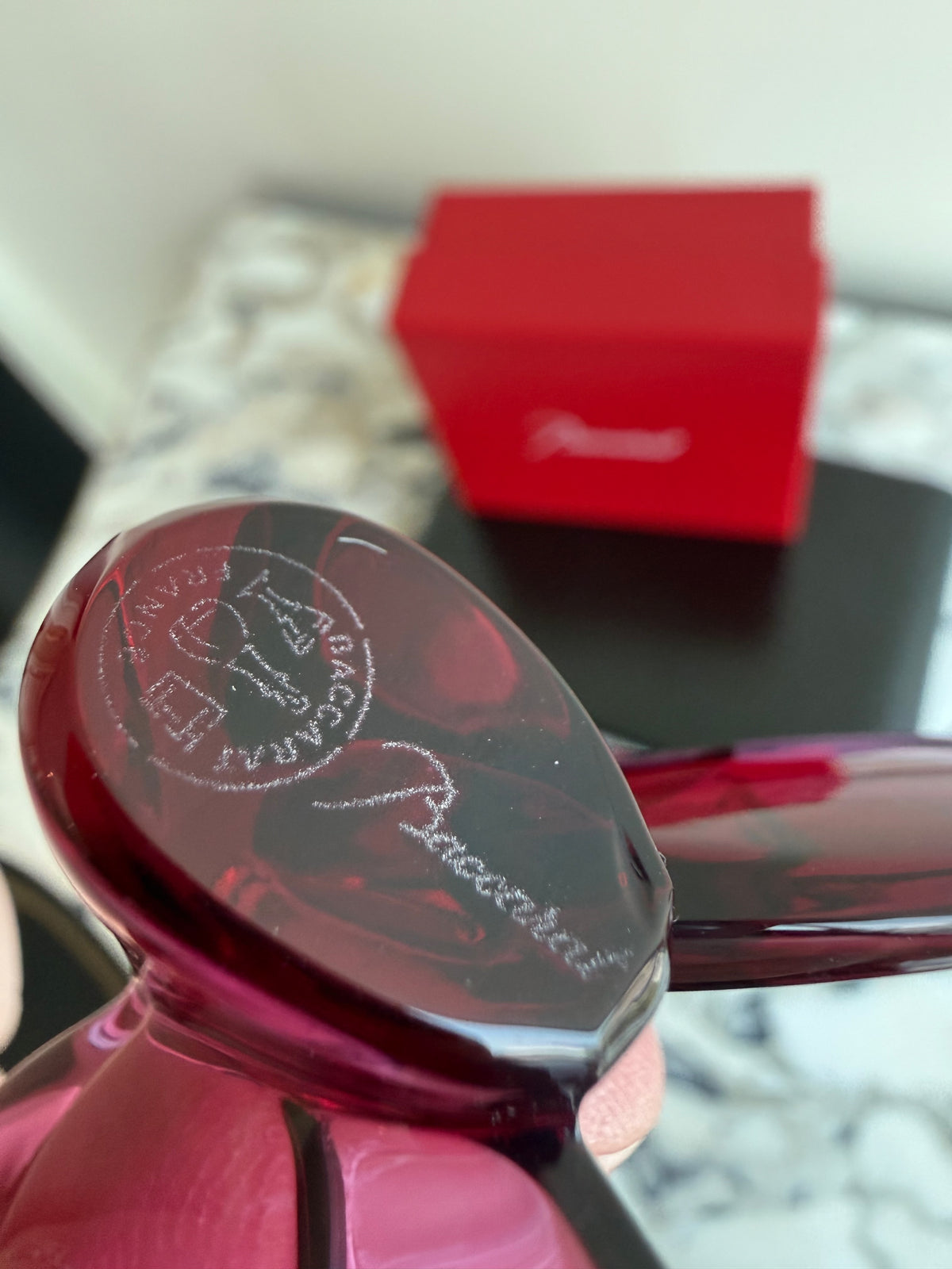 Baccarat Crystal Lucky Butterfly, Peony (*with original box)