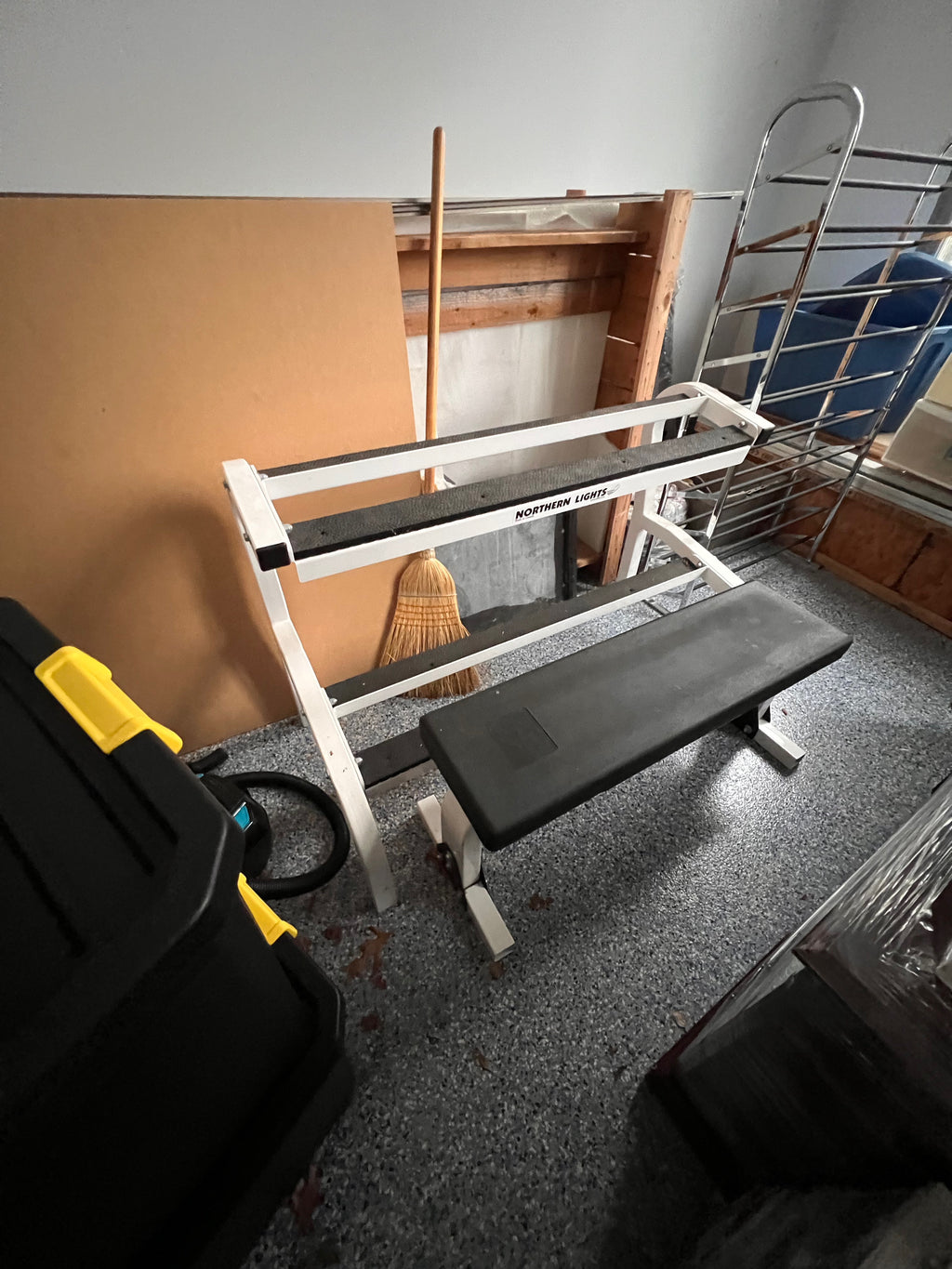 Northern Lights 2-Tier Dumbbell Rack + Bench