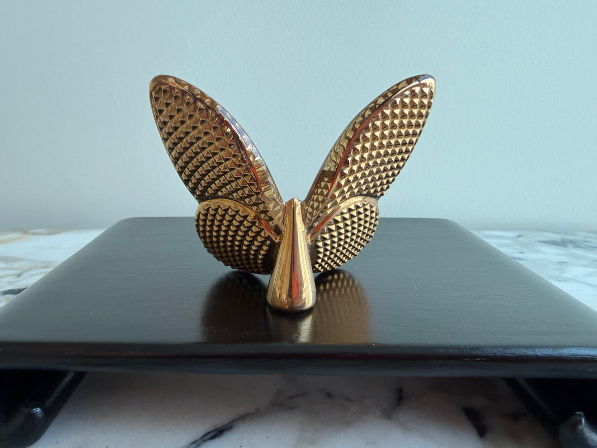 Baccarat Crystal Lucky Butterfly, Diamond Gold