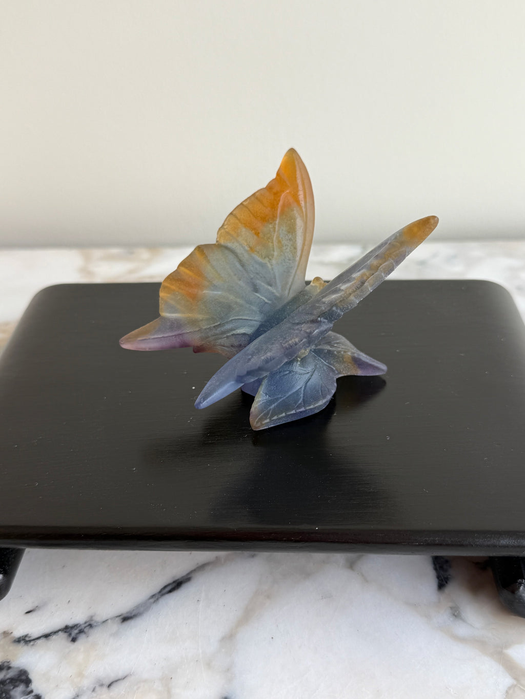 Daum France Pâte de Verre Papillon Butterfly
