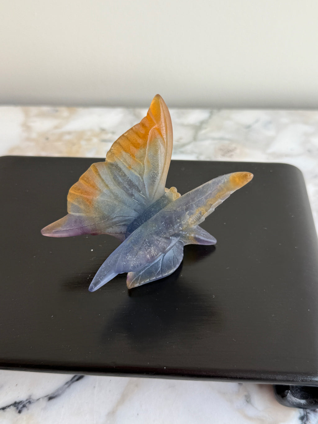 Daum France Pâte de Verre Papillon Butterfly