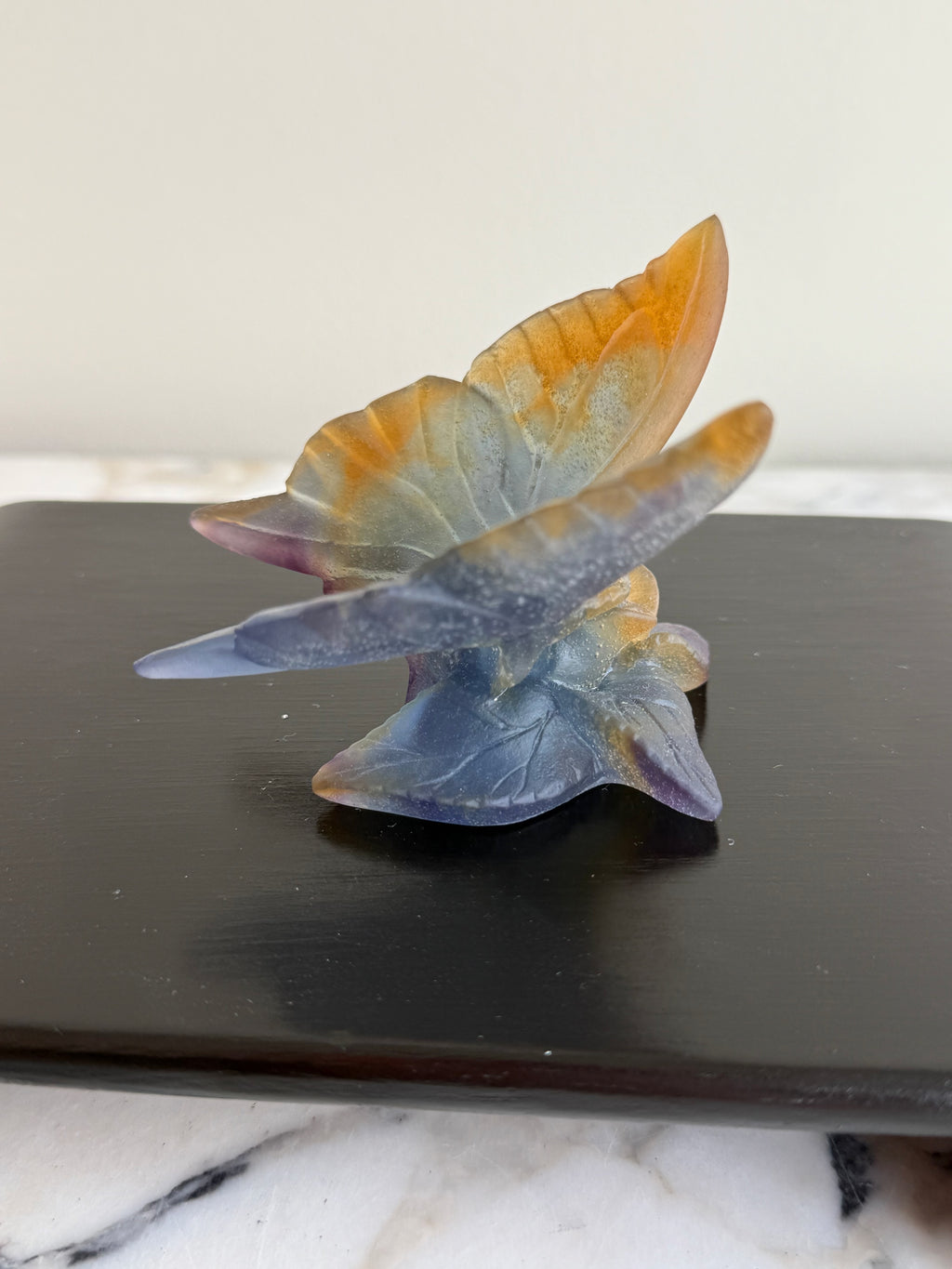 Daum France Pâte de Verre Papillon Butterfly