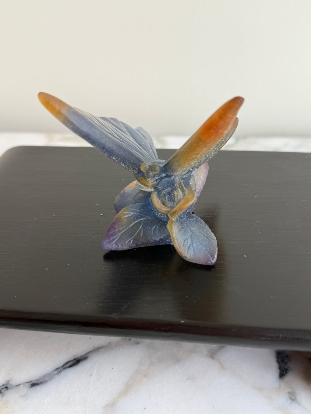 Daum France Pâte de Verre Papillon Butterfly