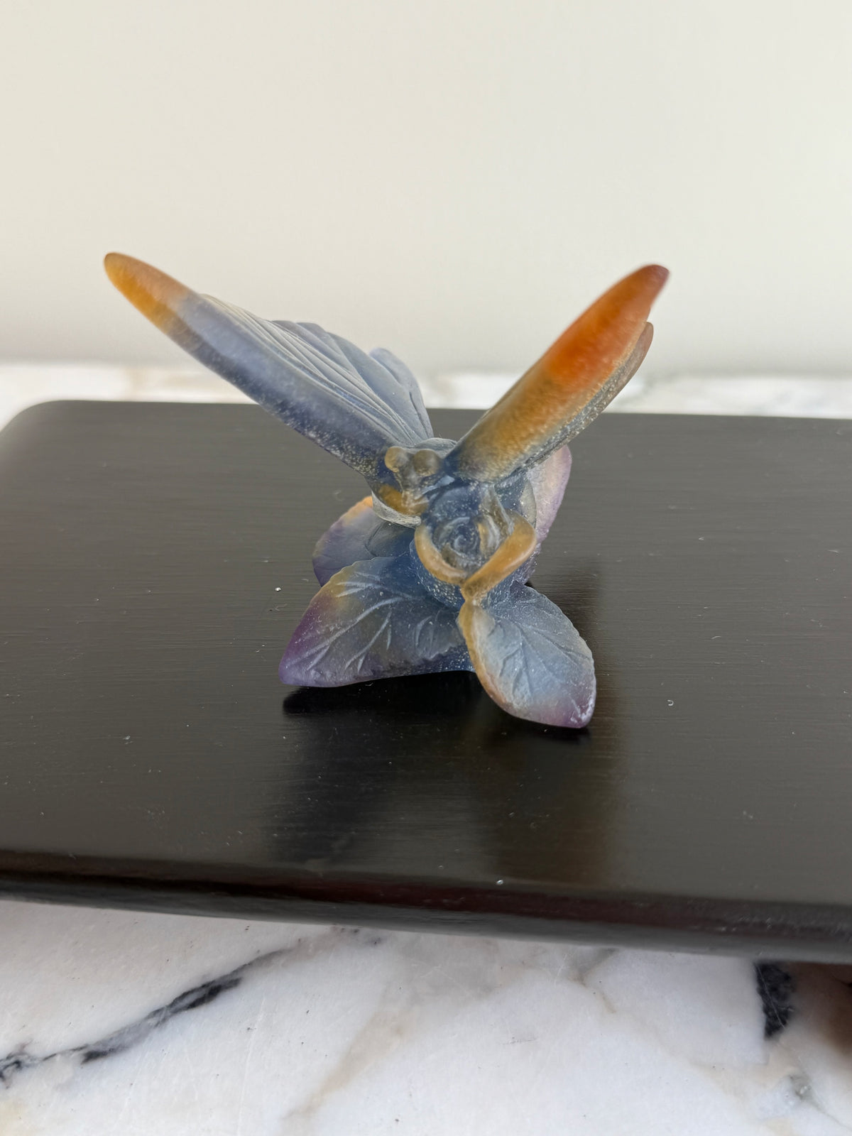 Daum France Pâte de Verre Papillon Butterfly