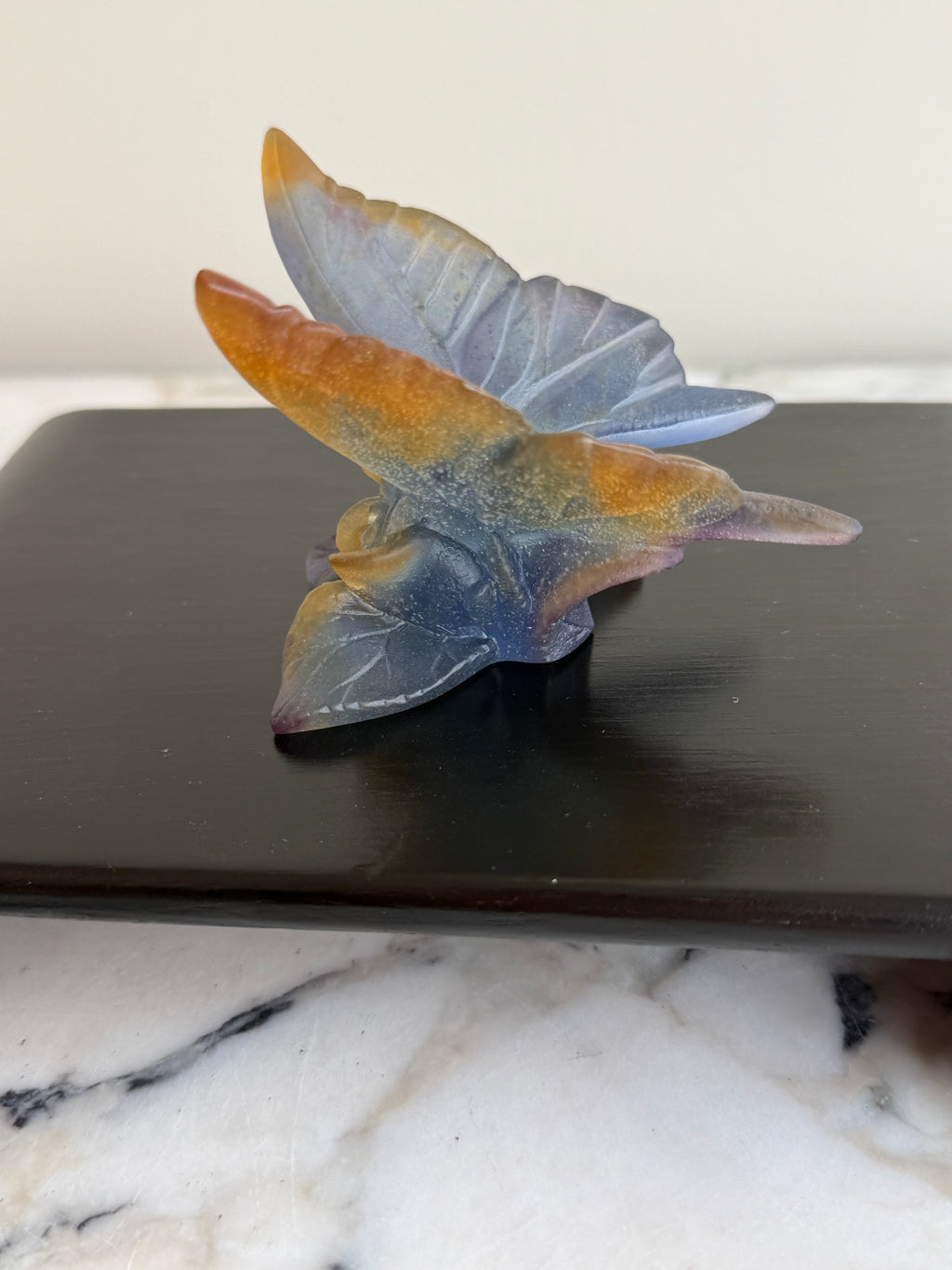 Daum France Pâte de Verre Papillon Butterfly