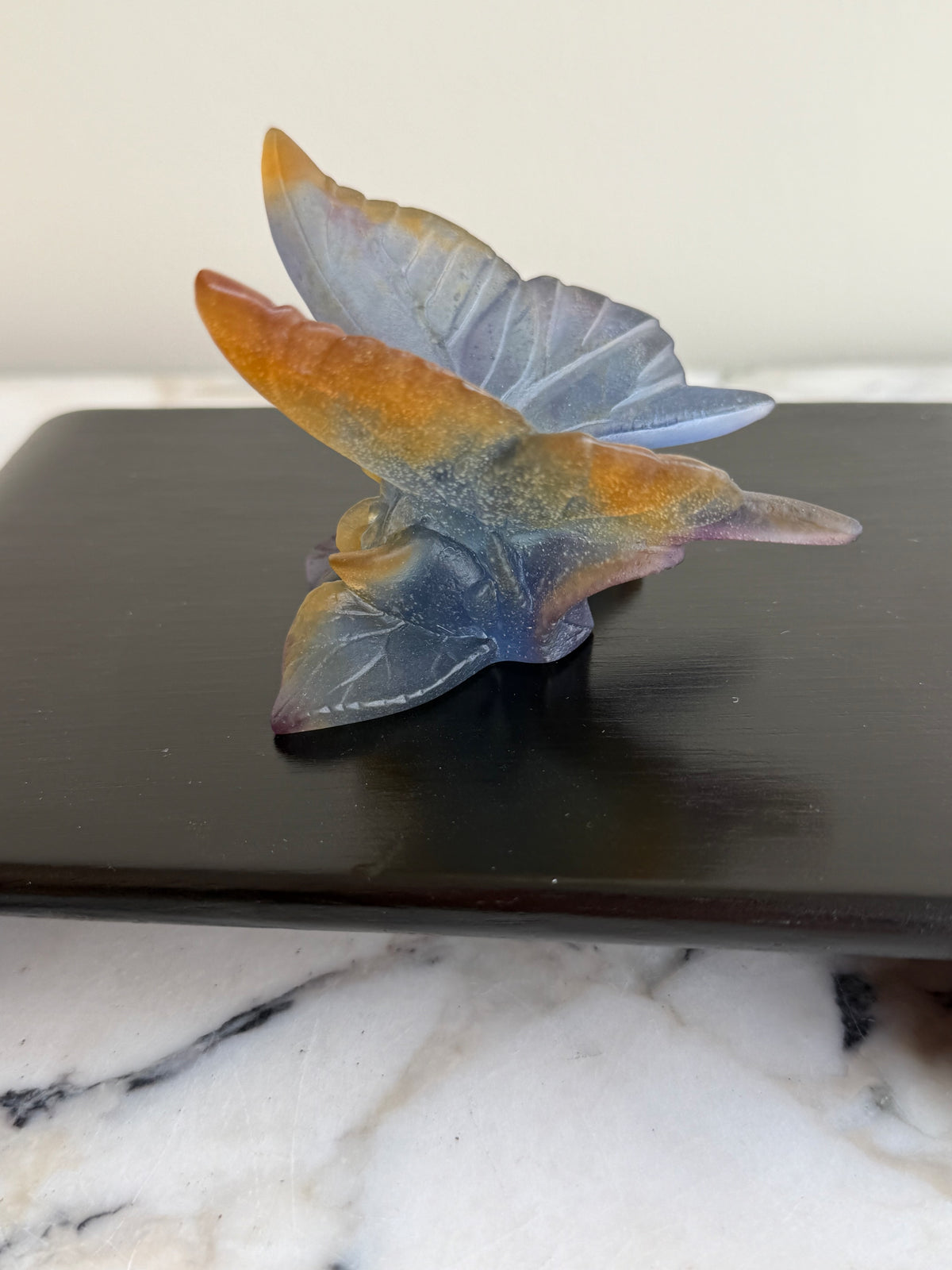 Daum France Pâte de Verre Papillon Butterfly