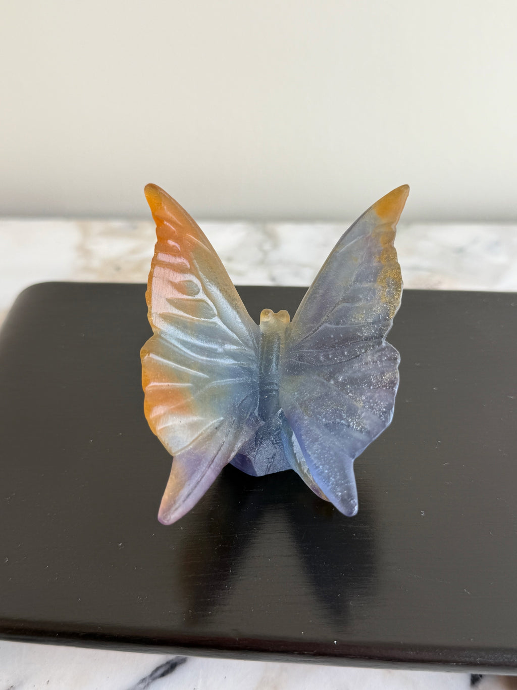 Daum France Pâte de Verre Papillon Butterfly