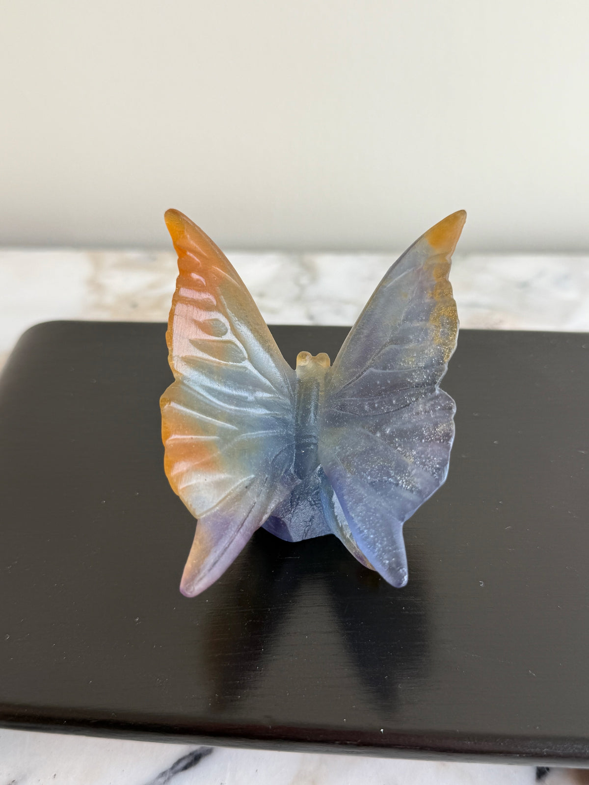 Daum France Pâte de Verre Papillon Butterfly