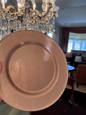 10 Glass Charger Plates