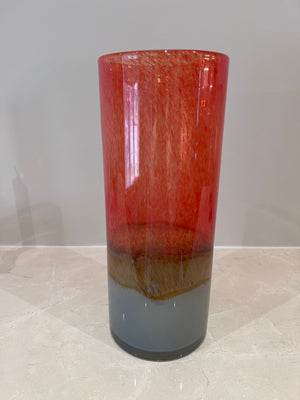 Art Deco Orange Glass Vase
