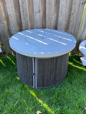 Propane Gas Wicker Base Fire Table (*retail price $800)