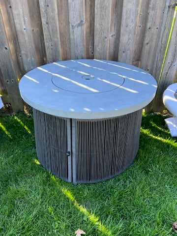 Propane Gas Wicker Base Fire Table (*retail price $800)