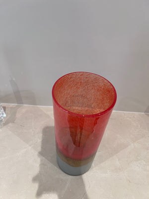 Art Deco Orange Glass Vase