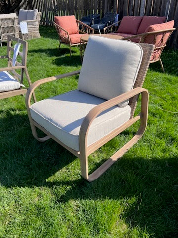 Steel and Wicker Armchair