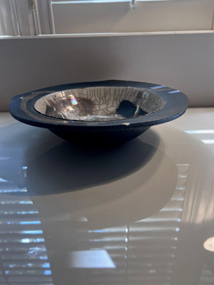 Beautiful Signed Raku Pottery Bowl, from Greece