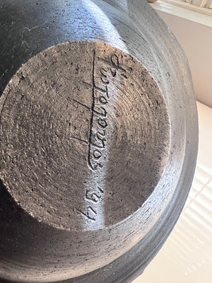 Beautiful Signed Raku Pottery Bowl, from Greece