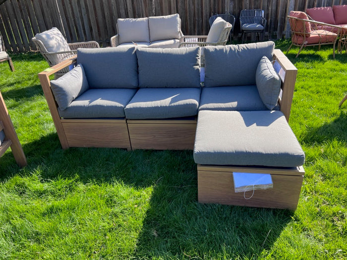 4 Piece Modular Sectional Sofa w/Storage # 1 (*retail price $1200)