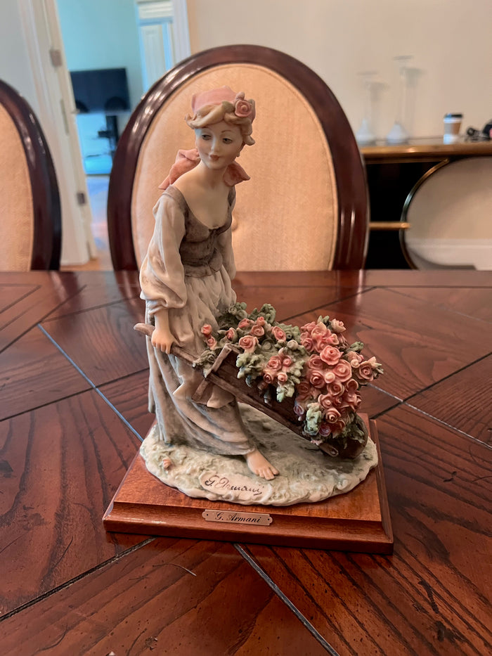 Giuseppe Armani Lady with Flower Cart