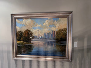 Original Oil on Canvas 'Toronto Skyline' by Paul Dolgov