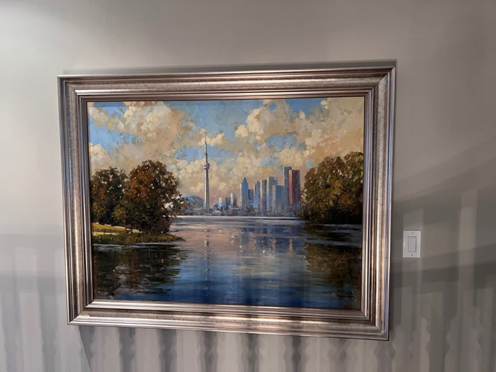 Original Oil on Canvas 'Toronto Skyline' by Paul Dolgov