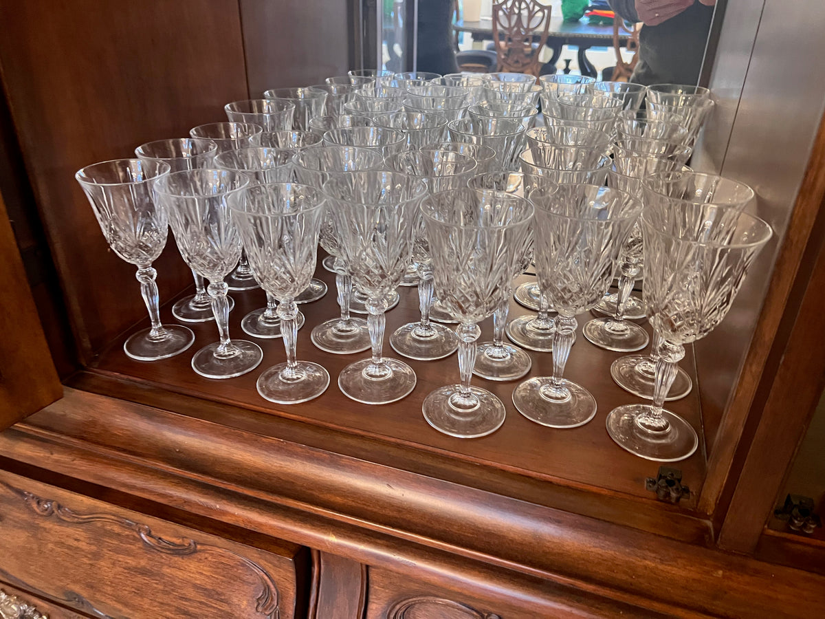 Crystal Stemware Lot 26pc