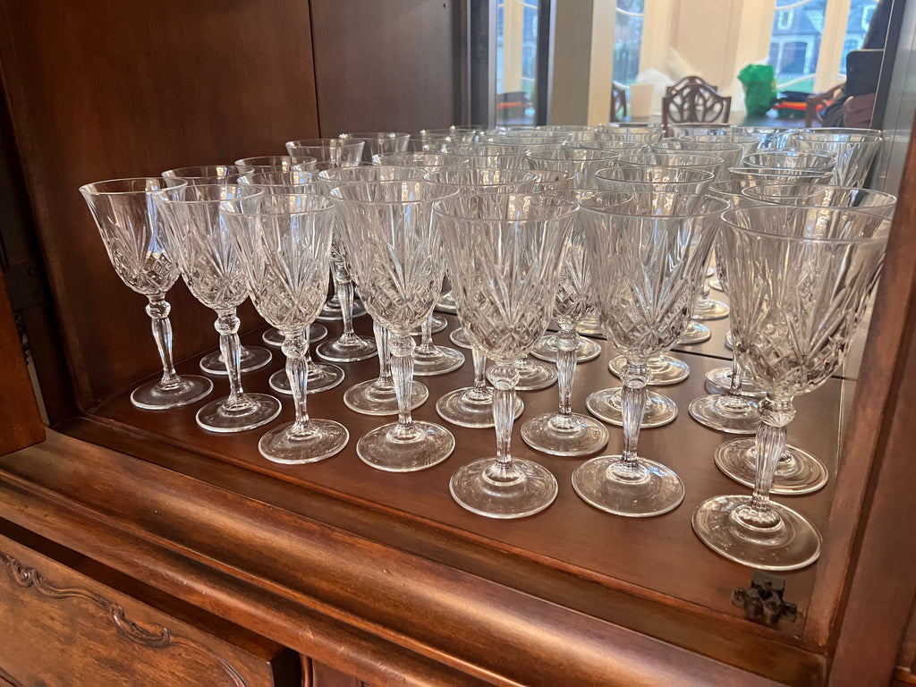 Crystal Stemware Lot 26pc