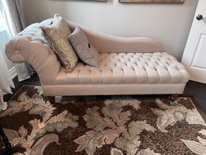 Beige Tufted Chaise Lounger # 2