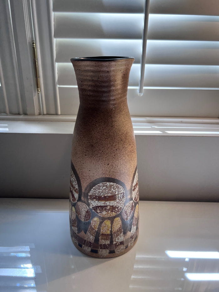 MCM Lapid Israel Glazed Ceramic Vase Signed by Sarah