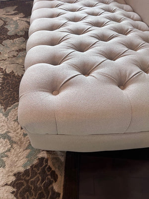 Beige Tufted Chaise Lounger # 1