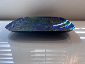 Blue & Green Enamelled Copper Plate by Robins