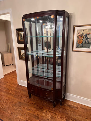 Beautiful Schnadig Curio Cabinet with Interior Lighting