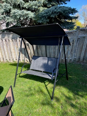 2-Person Sling Patio Swing with Canopy (*retail price $200)