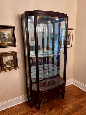 Beautiful Schnadig Curio Cabinet with Interior Lighting