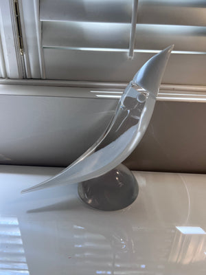 Murano Glass Bird Sculpture by Elio Raffaeli