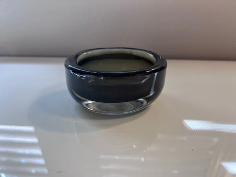 Vintage Orrefors Nils Landberg Sommerso Smoked Glass Bowl