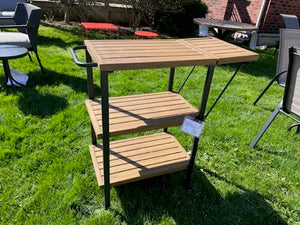 Steel Bar Cart on Wheels (*retail price $300)