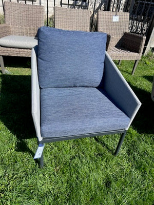 Blue Steel and Sling Chair